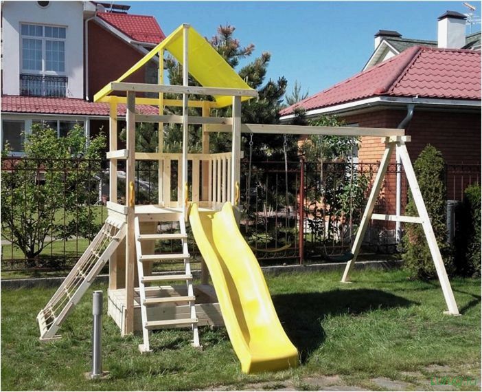 (детская, площадка, дачи, своими, руками, обзор) Детская площадка для дачи своими руками — обзор, требования к безопасности площадки, идеи создания