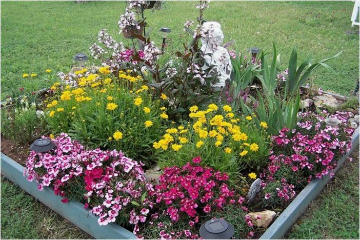 (оформление, клумб, дизайн, своими, руками) Оформление клумб: дизайн клумб своими руками, подбор растений, чтобы цвели все лето