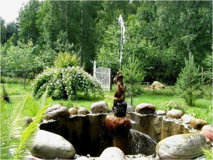 (садовые, фонтаны, установить, бетона, водопадом) Садовые фонтаны: где установить, из бетона и с водопадом, как сделать своими руками