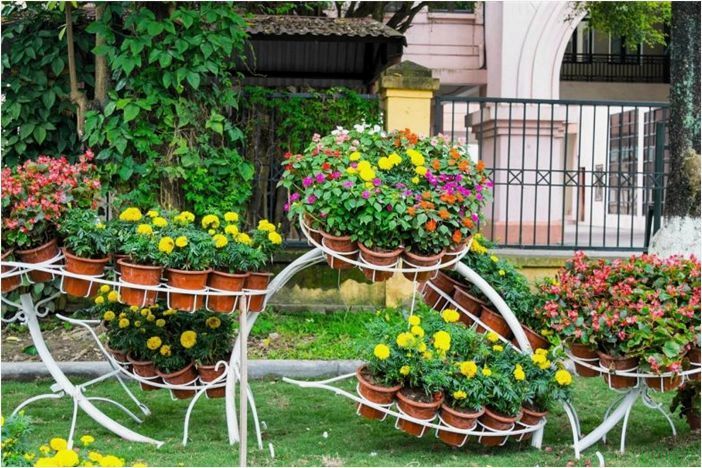 (оформляем, многоярусную, клумбу, эксклюзивные, варианты) Оформляем многоярусную клумбу. Эксклюзивные варианты дизайна, оформление своими руками
