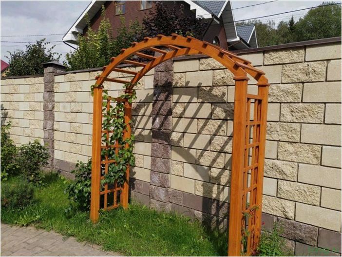 (садовая, арка, постройки, дворе) Садовая арка: постройки во дворе участка, что сделать вместо арки, технология производства